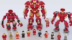 Lego Iron Man and HulkBuster big pack 3D model