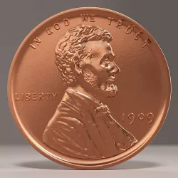 Lincoln Penny 1909 3D model