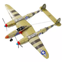 Lockheed P-38 Lightning WW2 fighter Low-poly 3D model