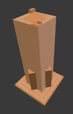 Low poly Skyscraper Low-poly 3D model