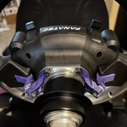 Magnetic paddle upgrade for Fanatec Gran Turismo DD Pro Wheel with adjustable threshold and throw