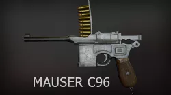Mauser C96 lowpoly game-ready PBR Low-poly 3D model
