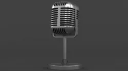 Microphone 3D model