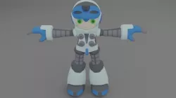 Mighty no 9 character Beck 3D model