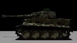 Military Tank Low-poly 3D model