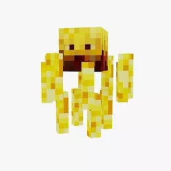 Minecraft Blaze Rigged Low-poly 3D model