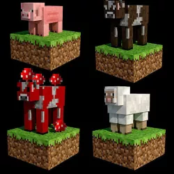 Minecraft pack figurines 3D model