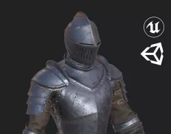 Modular Knight Low-poly 3D model