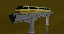 Monorail train 3D model