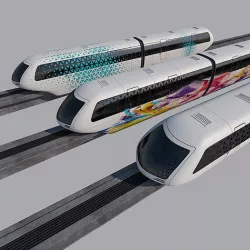 Monorail Train Collection 3D model