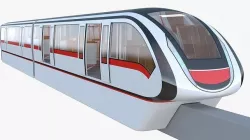 Monorail train concept 3D model