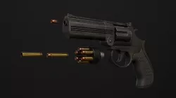 MP-412 Rex Model and Textures Low-poly 3D model