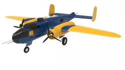 North American B-25 Mitchell Low-poly 3D model