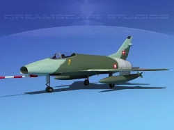 North American F-100D Super Sabre Denmark 3D model