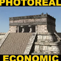 Photoreal Mayan temple - 3d model 3D model