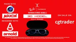 Ray-Ban Stories Smart Glasses 3D Model Bundle - Glasses and Case 3D model