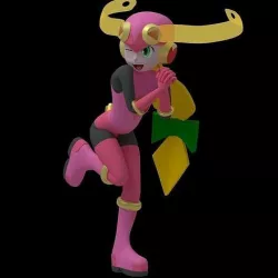 Roll EXE Battle Network Model 3D model