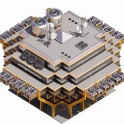 Sci-fi Laboratory block 002  3D model