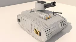 Sci-Fi Mecha Armored Military Vehicle Low-poly 3D model
