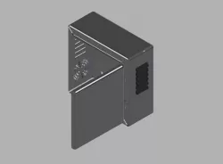 Sheet Metal CPU Casing 3D model