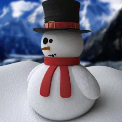 Snowman - Procedural Snow 3D model