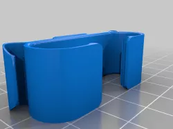 Stackable cable clips (reinforced) with hole for screw/magnet