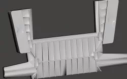 STAR DESTROYER BRIDGE GREEBLIE 3D model