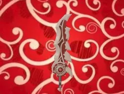 Stylized Crimson Sword low-poly game ready Low-poly 3D model