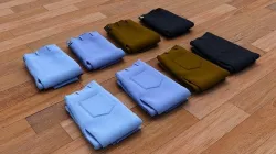 Textured Folded Jeans 3D model
