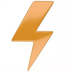 Thunder Symbol Low-poly 3D model