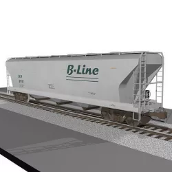 Train Car - Grain Hopper 3D model
