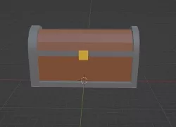Treasure chest for low poly games like roblox Low-poly 3D model
