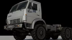 Truck scanned  Low-poly 3D model