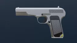 TT Gun Low-poly 3D model