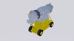 Turboprop Aircraft Engine Canada PT6 3D model