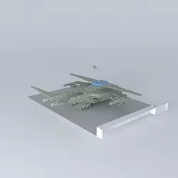 UN task force alpha UAV command unit  Peacemaker MK II landed 3D model