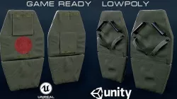 Vant LM Ballistic shield Low-poly 3D model