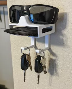 Wallet, Keys & Glasses Wall Holder