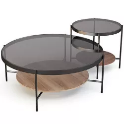 West-Elm Rockville - Coffee and Side Table 3D model