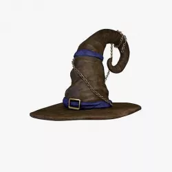 Wizard Hat Fantasy Witch Game Ready Low-poly 3D model