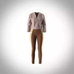Womens Cardigan  Low-poly 3D model