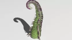 Worm tentacle 3D model