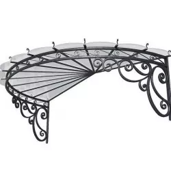 Wrought iron canopy Metal Visor visor over porch 3D model