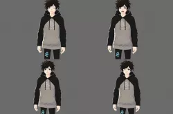3d Low Poly Male avatar for Gaming Vtubing VRChat  Low-poly 3D model