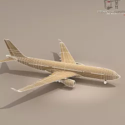 airbus A330-200 Air France 3D model