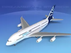 Airbus A380-800  3D model