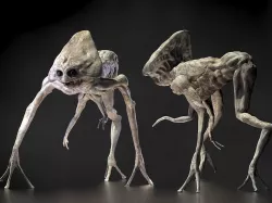 Alien from War of the Worlds Low-poly 3D model