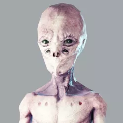 Alien Scout Low-poly 3D model