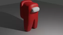 among us crewmate Low-poly 3D model