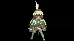Asset - Character Archer - Models and Animation Low-poly 3D model
